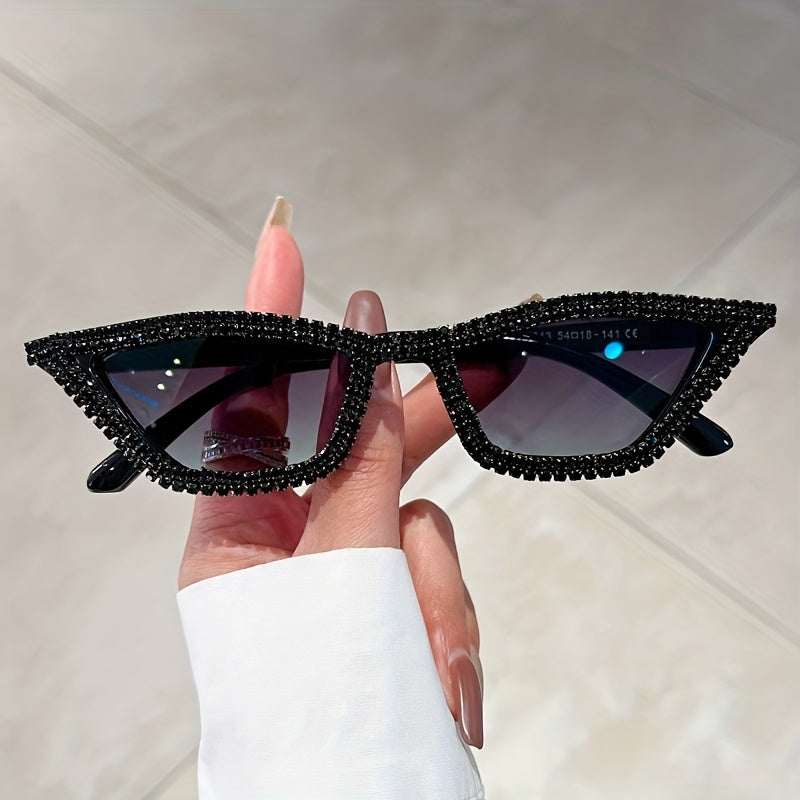 Rhinestone Cat Eye Sunglasses UV400