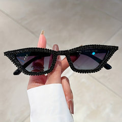 Rhinestone Cat Eye Sunglasses UV400