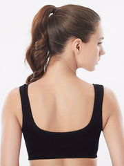 3pcs Wireless Sports Bras Breathable Push Up Intimates Bra