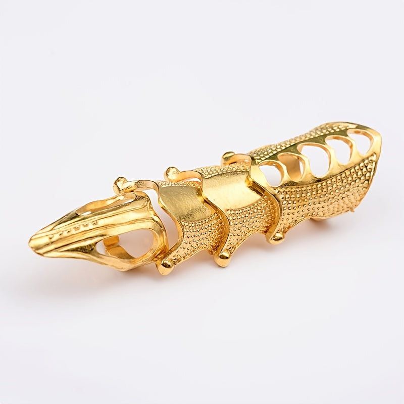 Y2K Punk Style Full Finger Claw Ring for Halloween Cosplay