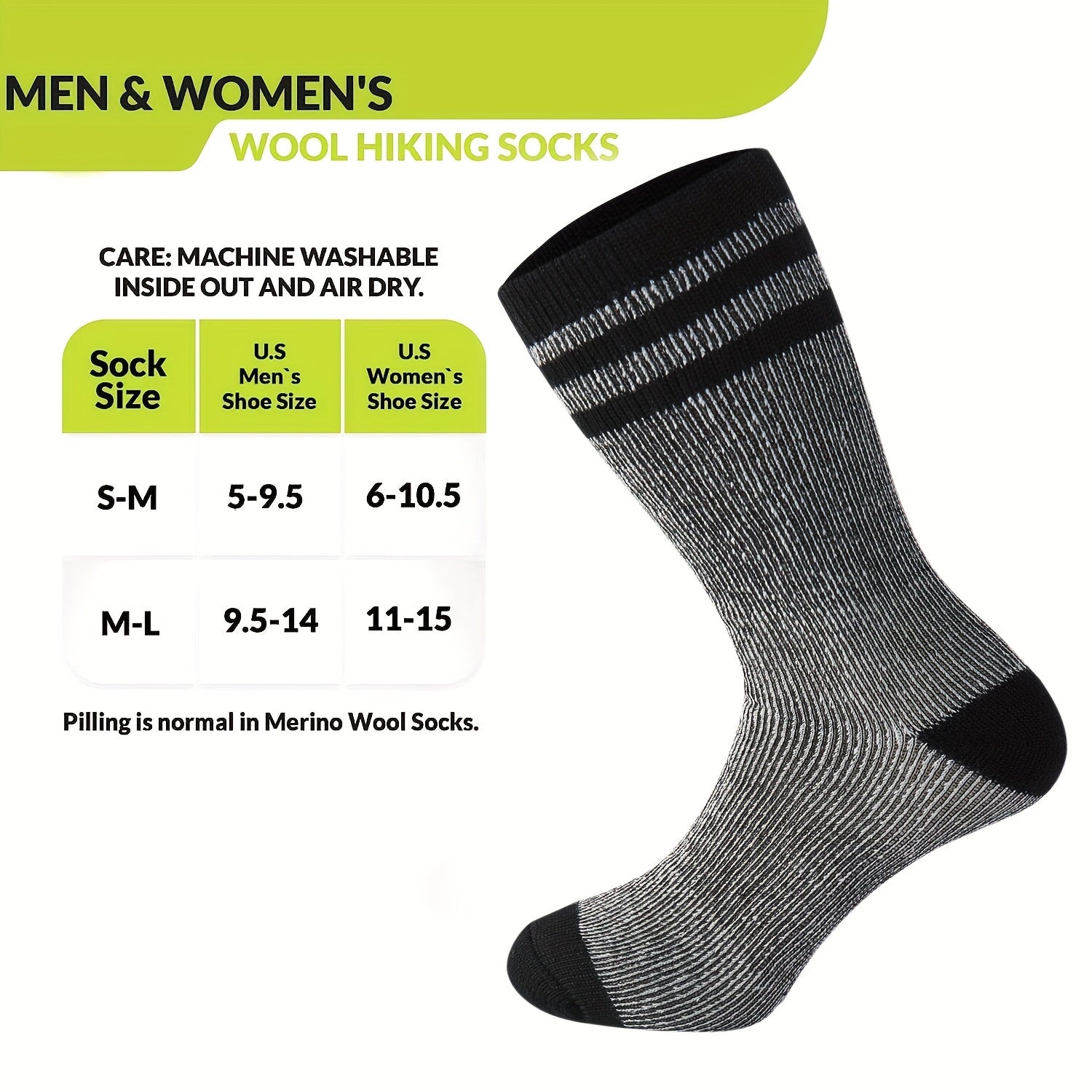 Men's Thermal Athletic Socks - Running Hiking Ski Socks