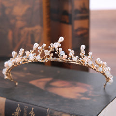 Vintage Baroque Crystal Tiara Bride Headpiece