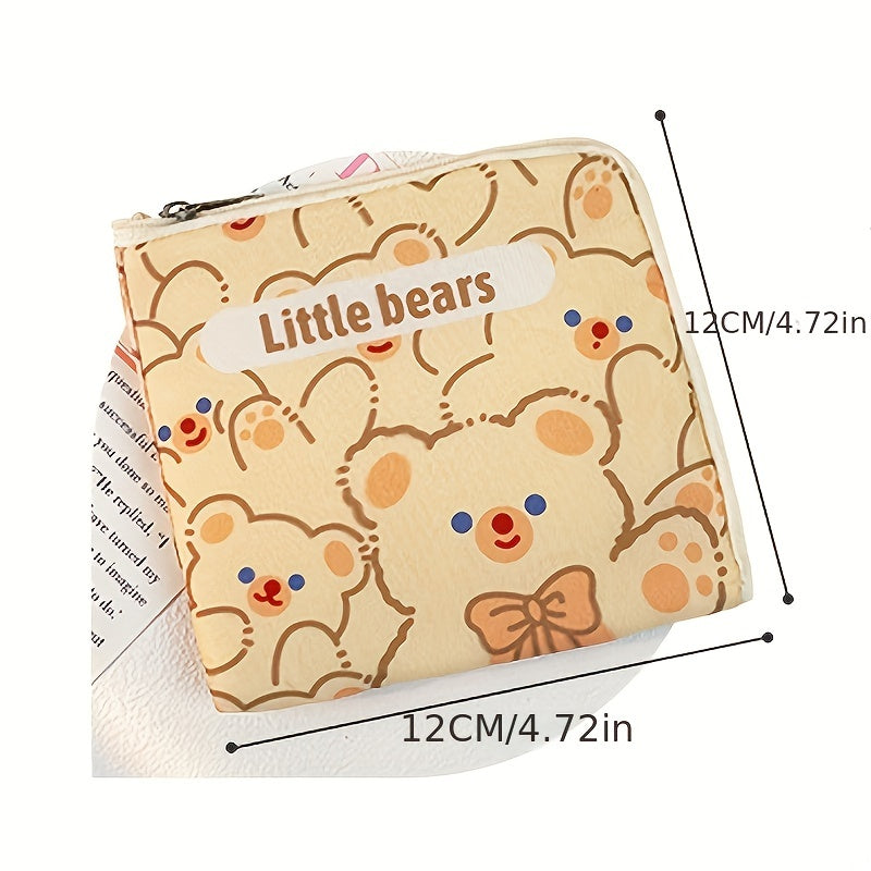 Cartoon Zipper Storage Bag Portable Sanitary Napkin Bag Accessories