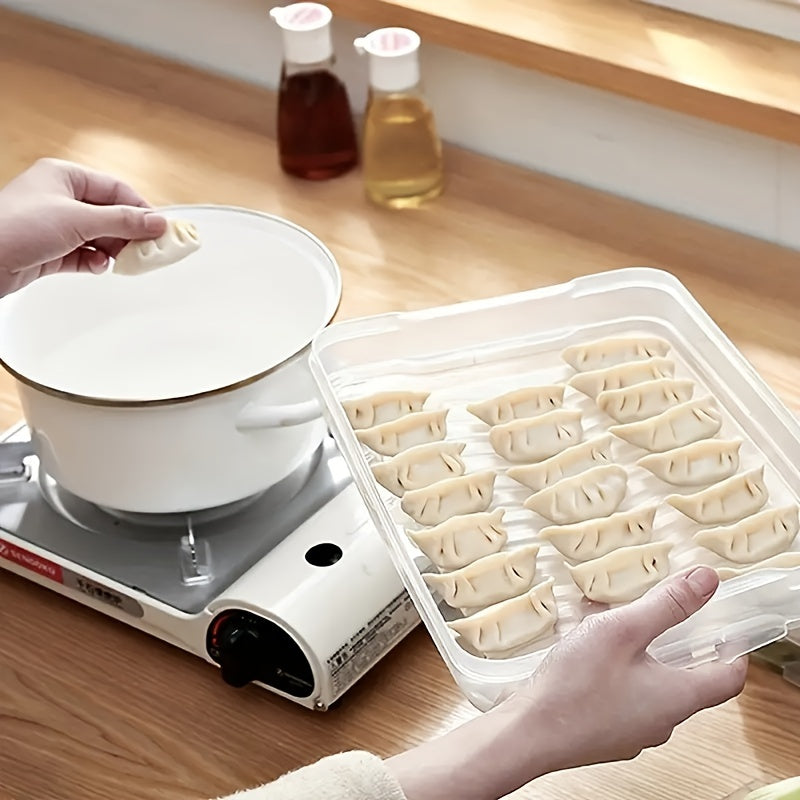 Portable Dumpling Box With Timer Large Capacity Crisper For Food Kitchen