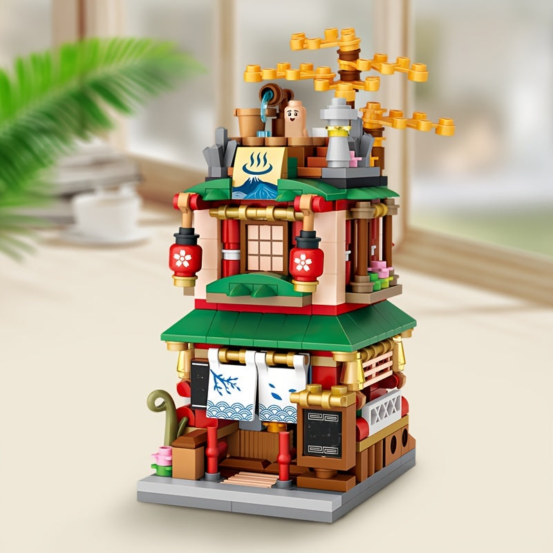 Building Blocks Street View Kimono Shop Toy