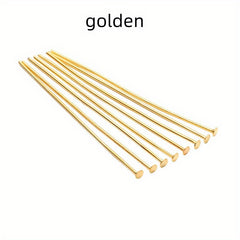 100pcs Silver/Gold/Rhodium Headpins Jewelry Findings DIY Supplies