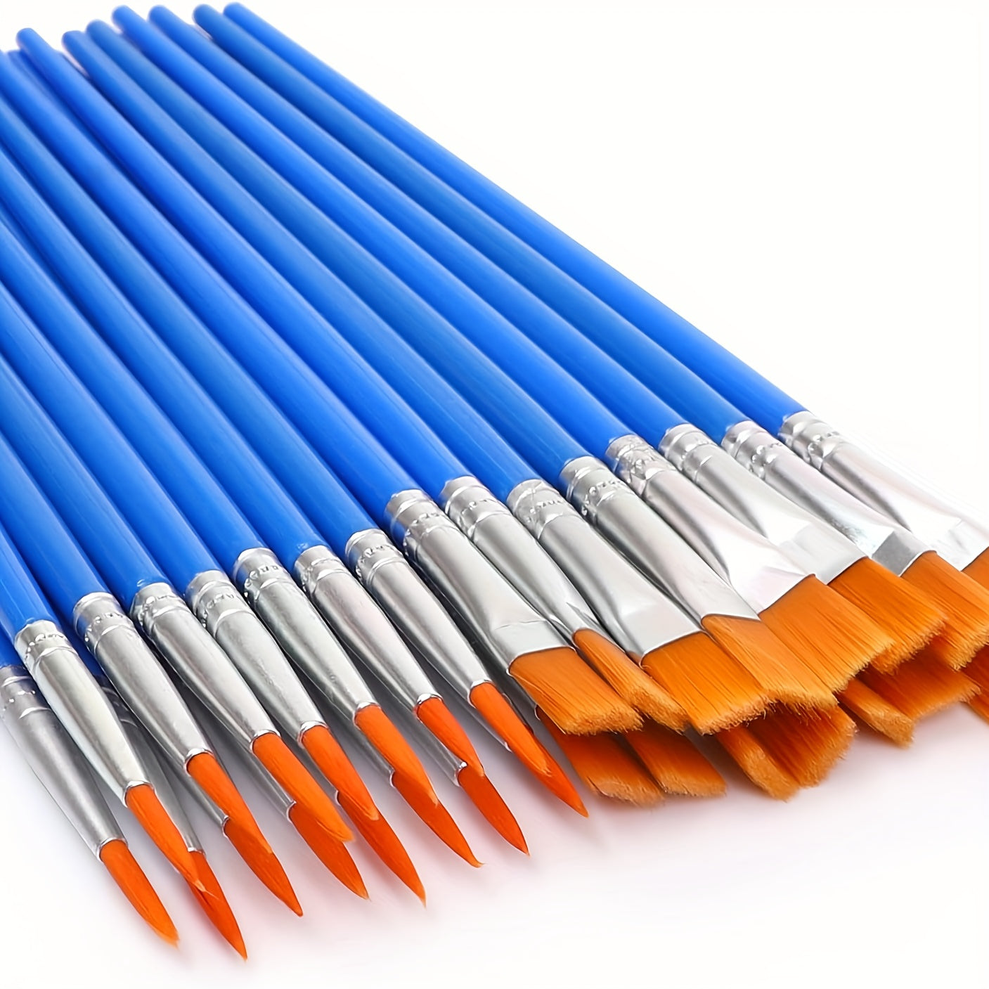 DIY Painting Brushes Pointed Flat Tips Gouache Acrylic Painting