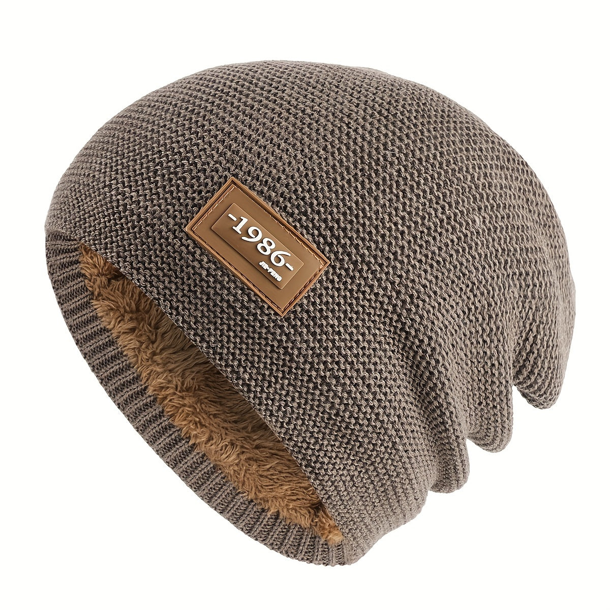 Velvet Woolen Beanie Hat Outdoor Cycling Ski Ear Protection Knit Warm Hat
