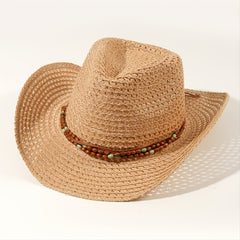 Women Men's Beach Straw Hat Sun Hat Cap