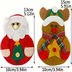 Christmas Cutlery Cover Snowman & Fork Set