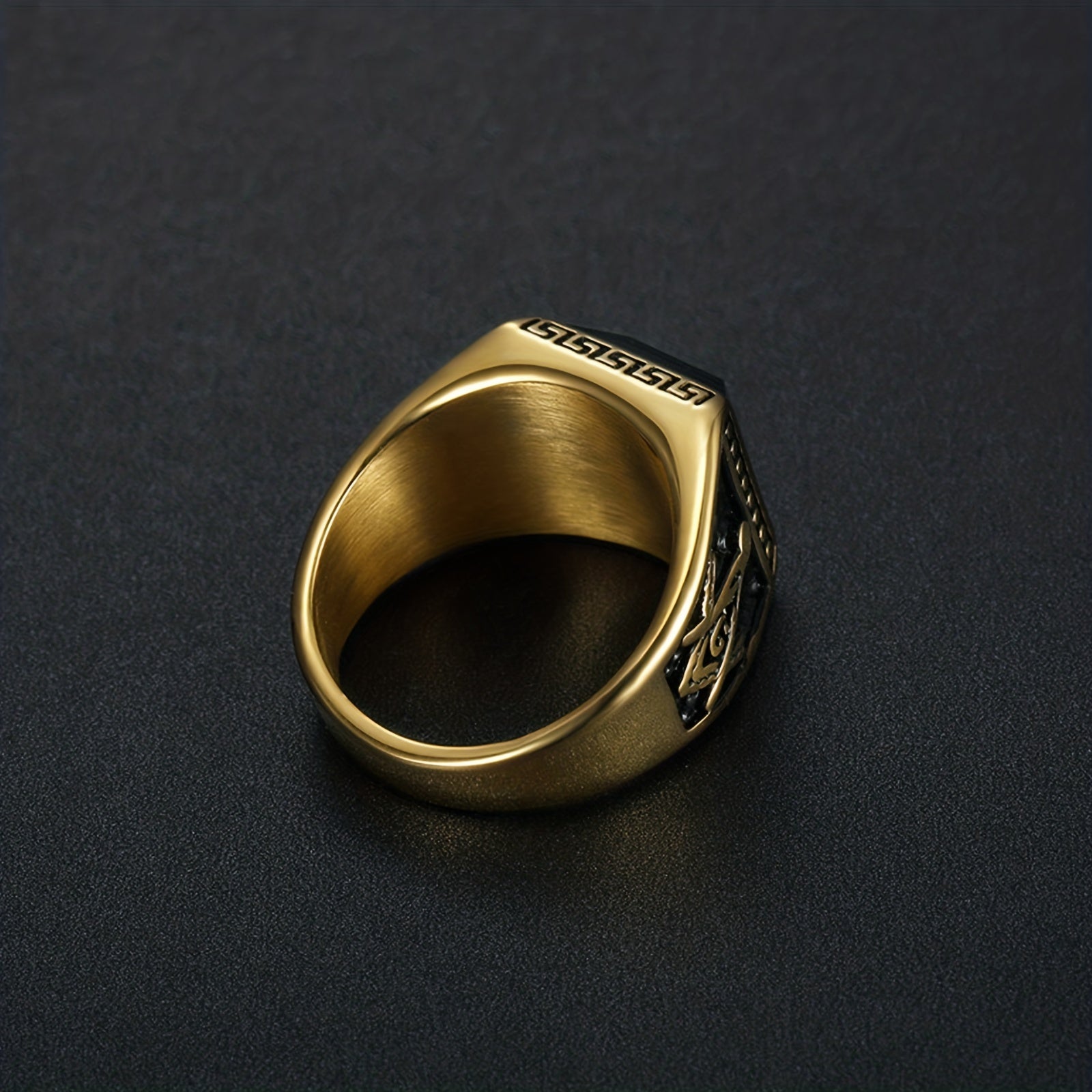 Men's Vintage Lettering Ring