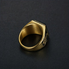 Men's Vintage Lettering Ring