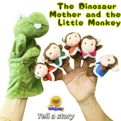 Duck Crocodile Monkey Finger Puppet Kindergarten Plush Toy