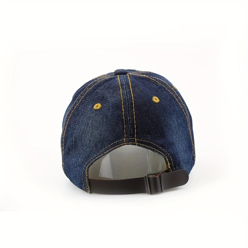 Rhinestone Cross Patch Baseball Cap Y2K Bling Dad Hat