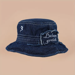Denim Washed Bucket Hat Cotton Sun Protection Fisherman Hat