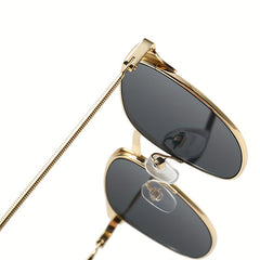 2 Pairs Square Sunglasses Mirrored UV400 Sun Shades for Women Men