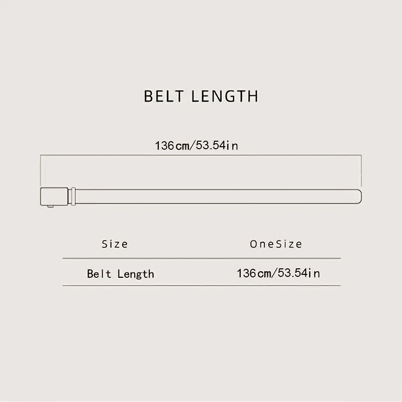 High-end Men's Business Style Auto Buckle Leather Belt Jeans All-match