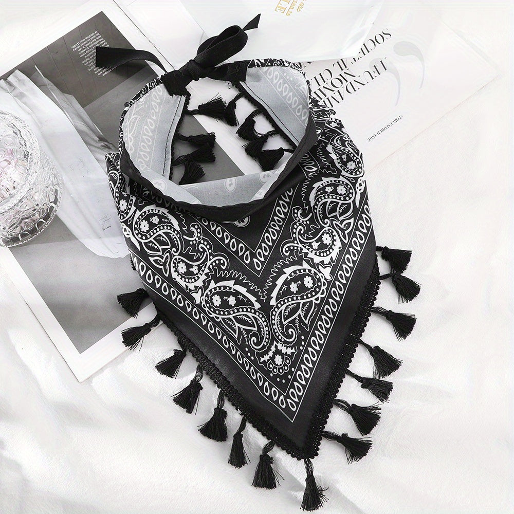 Bohemian Style Triangle Scarf Vintage Women Headband Hair Accessories