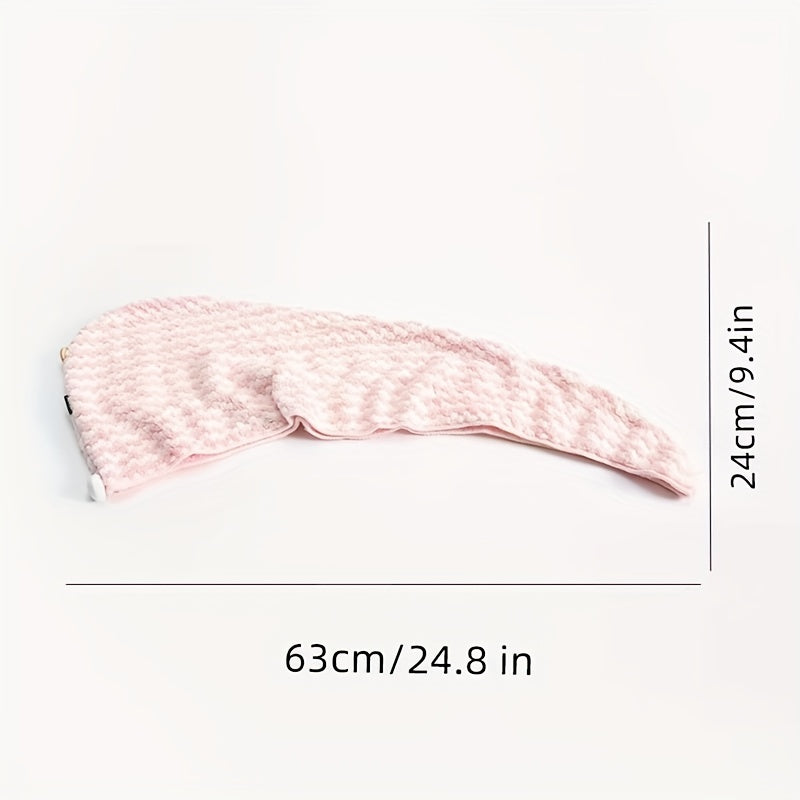 Soft Microfiber Hair Drying Cap Towel Absorbent Quick-drying Shower Cap
