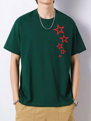 Men's Star Pattern Short Sleeve T-shirt