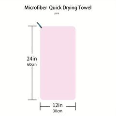 Microfiber Quick Drying Towel 12x24 Inch Soft & Absorbent