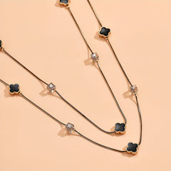 Women's Multilayer Leaf Necklace Long Necklace Party Gift