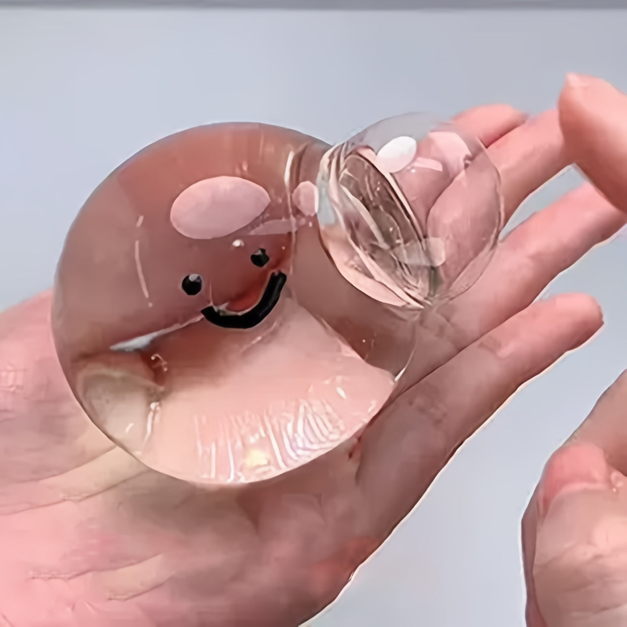 Transparent Squeeze Ball Novelty Toy for Kids 3+
