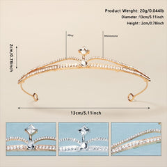 Crystal Crown Wedding Tiara Rhinestone Princess Birthday Tiaras For Women