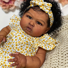 Lifelike Reborn Doll Girls Toy 58 Soft Touch Body Dark Light Beige