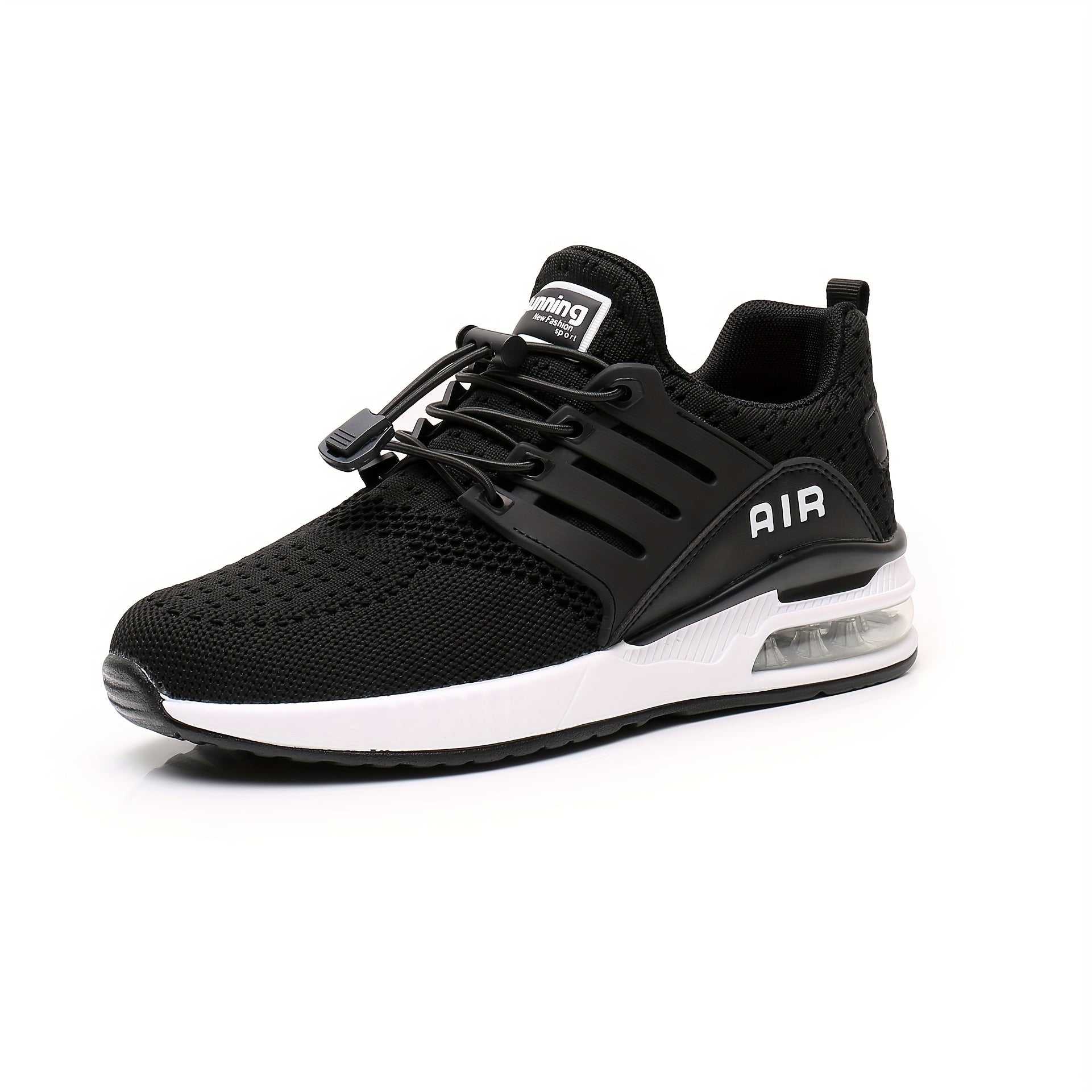 Men's Woven Knit Breathable Running Shoes Soft Sole Air Cushion Shoes