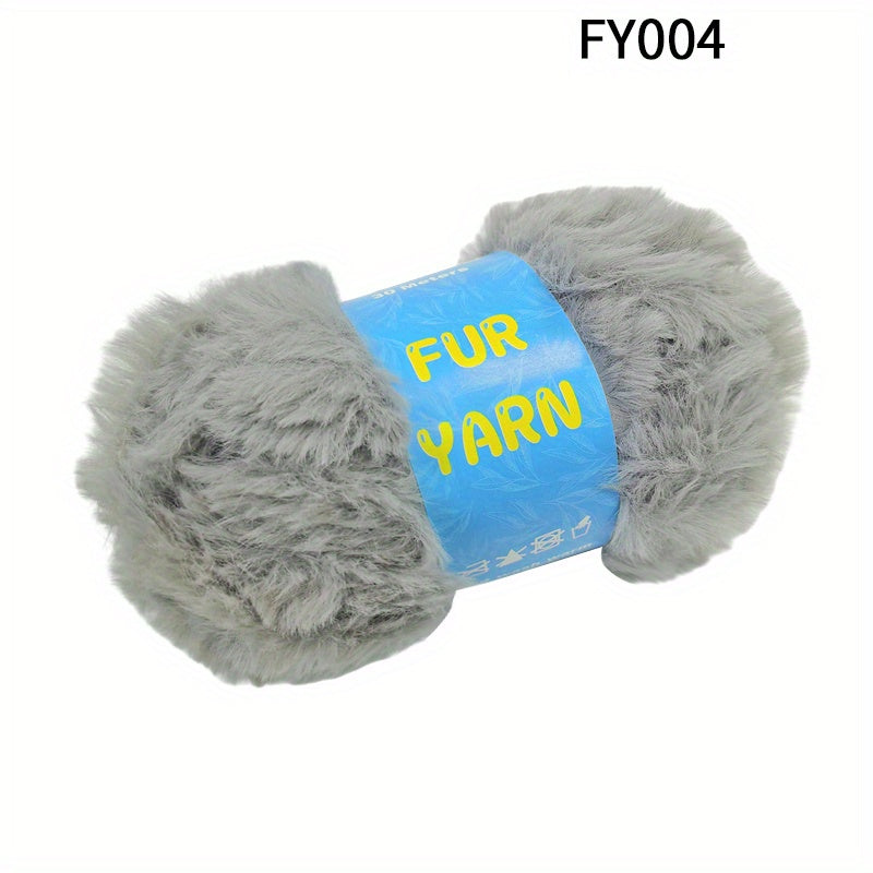 4pcs Faux Mink Fur Yarn for DIY Knitting/Crocheting