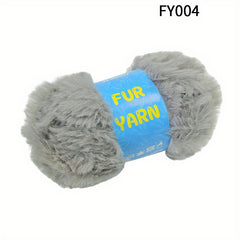 4pcs Faux Mink Fur Yarn for DIY Knitting/Crocheting