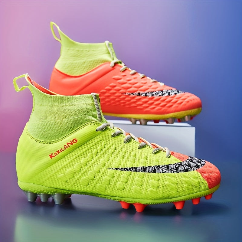 Boys Non Slip Football Cleat With Spikes Outdoor Soccer Shoes