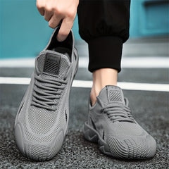 Men's Lace up Sneakers Lightweight Walking Shoes Comfortable and Breathable