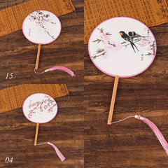 Chinese Style Round Fan Dance Accessories Ancient Palace Fan