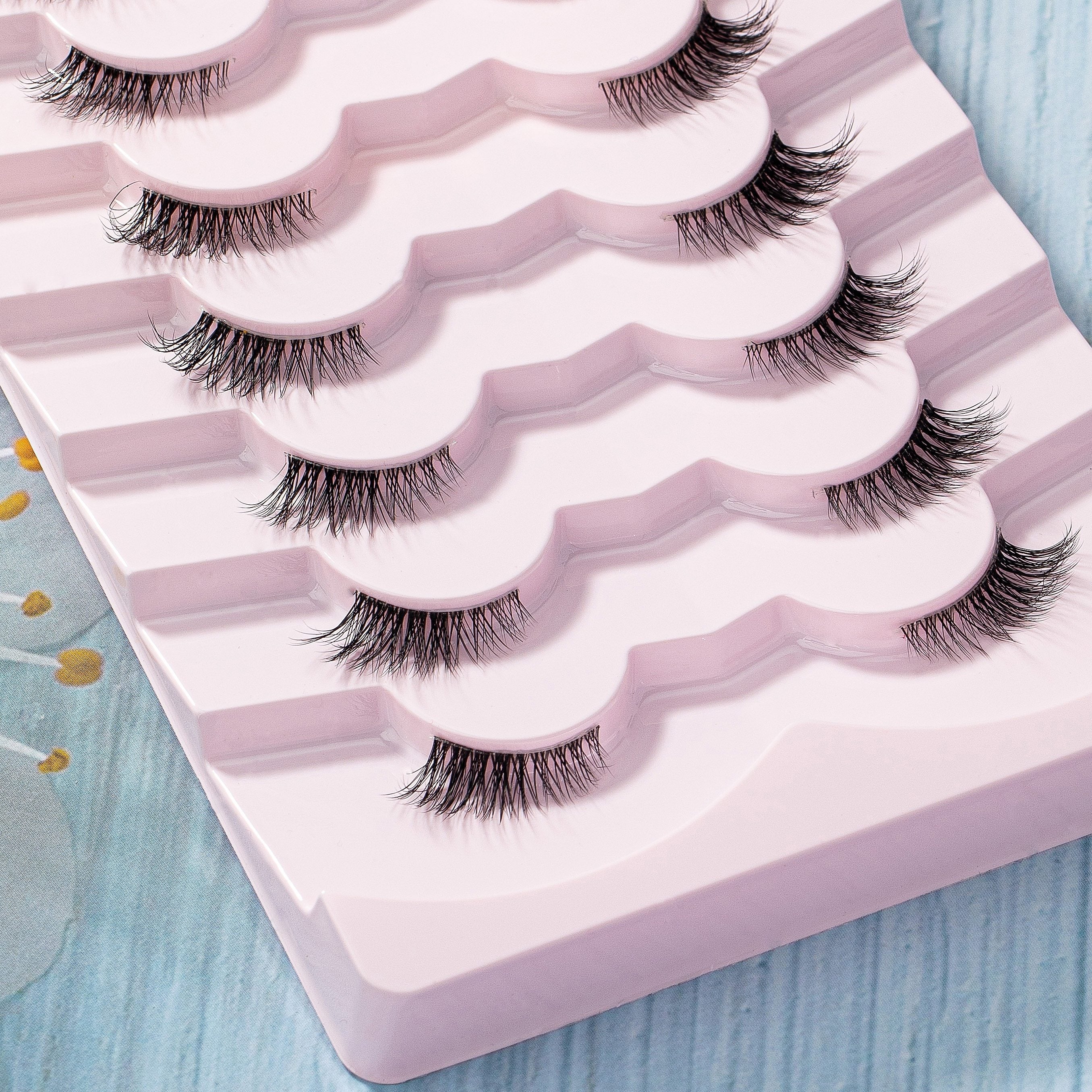 7 Pairs Natural Half Eye False Eyelashes for a Natural Look