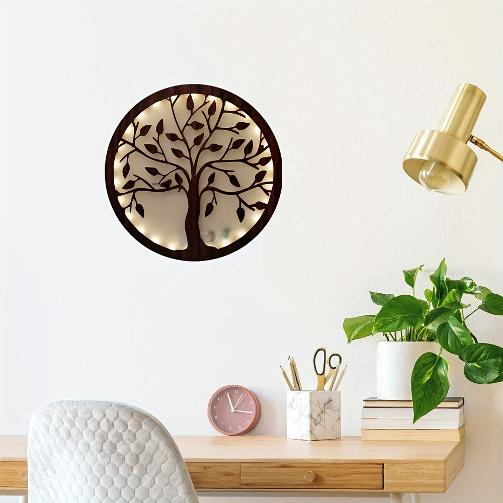 Creative LED Life Tree Lamp - Wooden Hanging Home Decoration