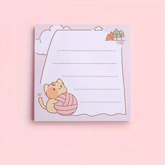 Cat Sticky Notes Cartoon Style 80 Sheets