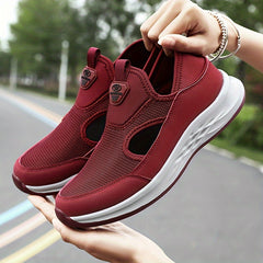 Women's Mesh Slip-on Walking Shoes Lightweight Outdoor Casual Sneakers