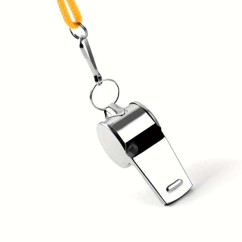 Stainless Steel Sports Whistle with Lanyard - Referee Coach Whistle