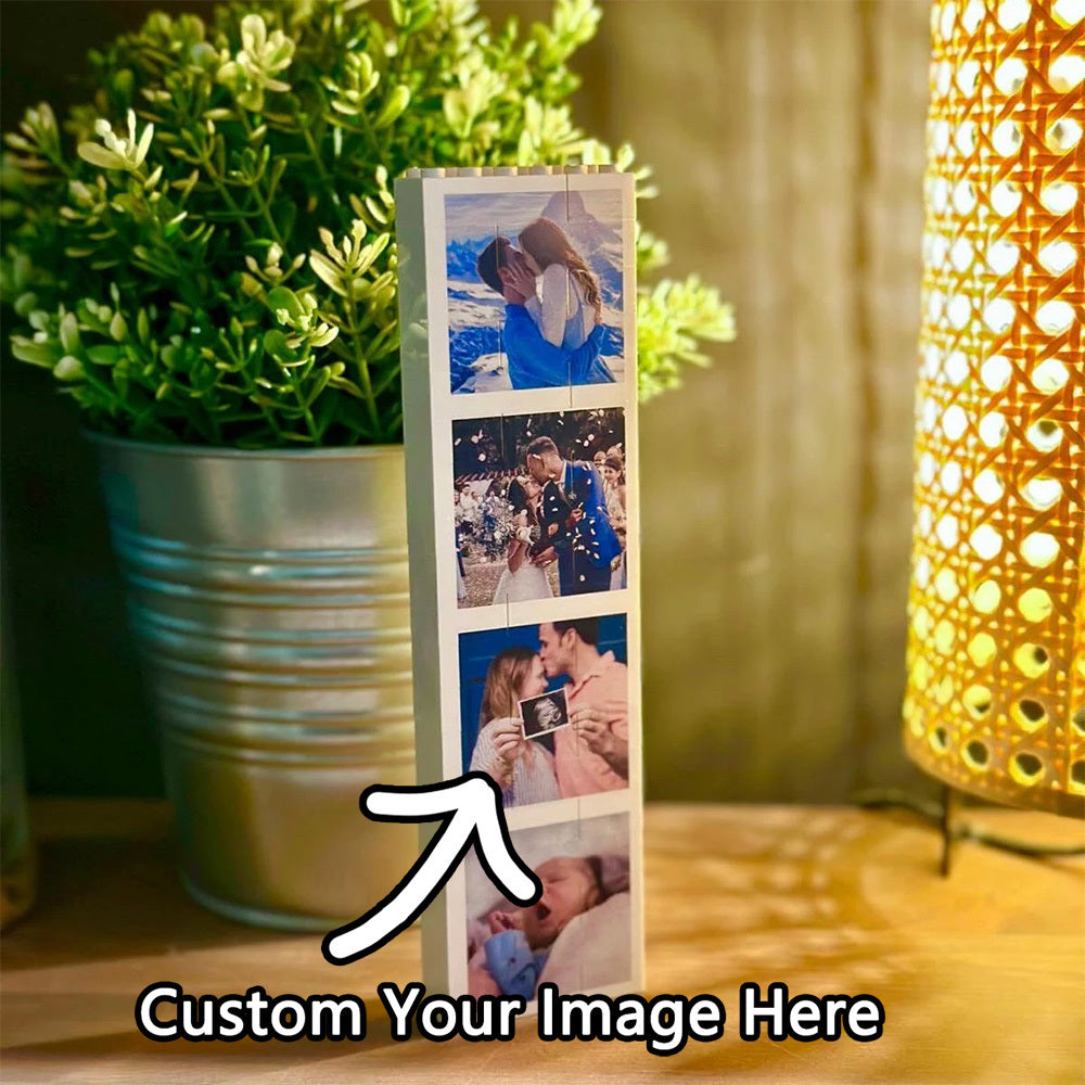 Personalized Building Blocks Puzzle - Custom Gift for Him