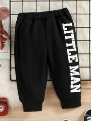 Baby Boy's Letter Print Sweatpants