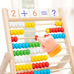 Wooden Abacus Toy for Early Learning Math - Preschool Educational Counting Beads