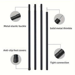 Adjustable Tent Poles Outdoor Canopy Support Rods