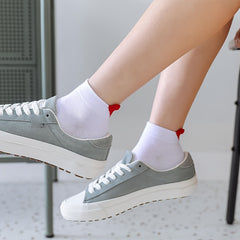 Heart Print Short Socks x10 for Women