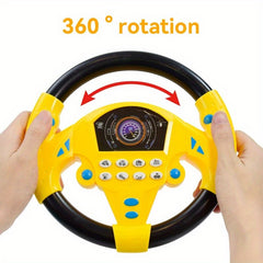 Kids Driving Simulator Steering Wheel Toy Suction Cup Mount