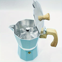 9 15oz Classic Retro Style Aluminum Alloy Coffee Pot For Travel