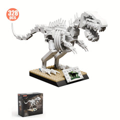 Museum Dinosaur Building Blocks Set - Triceratops Stegosaurus T Rex Fossils