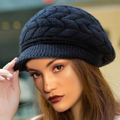 Women's Knitted Beanie Hat Winter Warm Beret Cap
