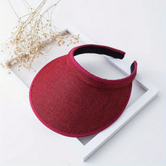 Casual Visor Hat Wide Brim Sunscreen UV Protection Beach Hats